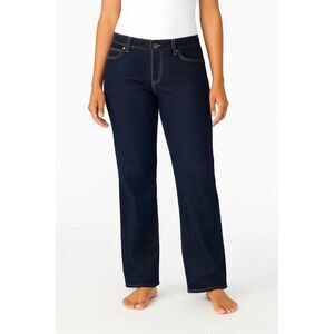 Ann Taylor Loft Slim Straight Jeans Womens 14 Stretch Denim Pants Low Rise New